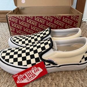 Vans Checkerboard Slip On NWT